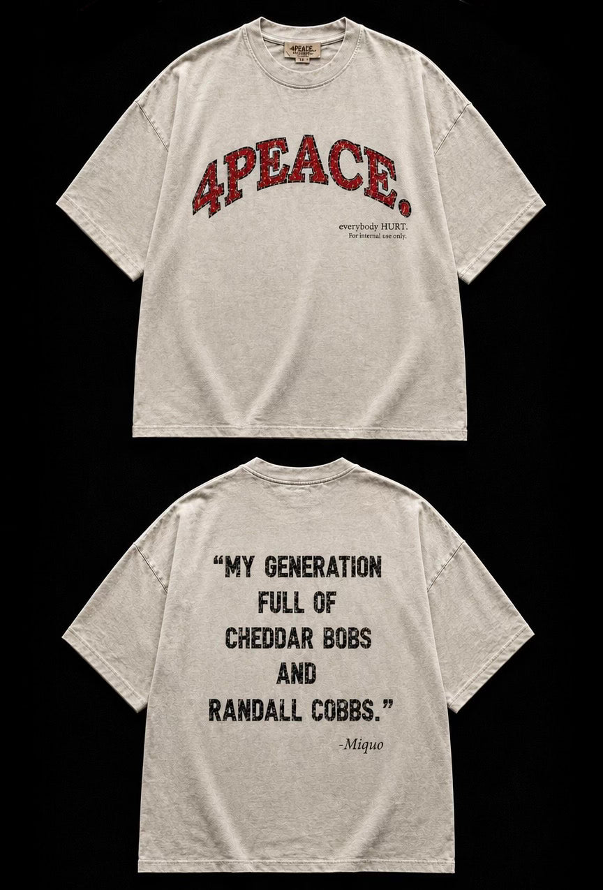 4PEACE. REGENERATION VINTAGE TEE - PRE ORDER